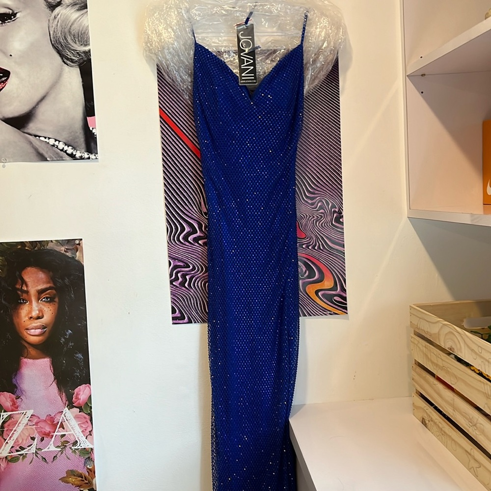 Jovani prom dress royal blue
